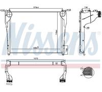 NISSENS 97081 Intercooler per MERCEDES-BENZ