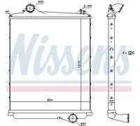 NISSENS 97082 Intercooler per RENAULT TRUCKS,VOLVO