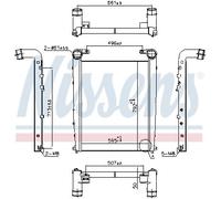 NISSENS 97090 Intercooler per RENAULT TRUCKS,VOLVO