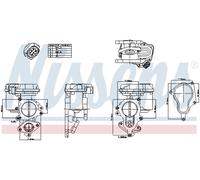 NISSENS 98156 Valvola EGR per AUDI