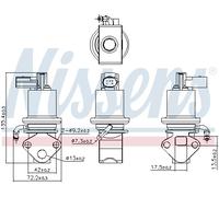NISSENS 98158 Valvola EGR per AUDI,SEAT,SKODA,VW
