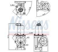 NISSENS 98167 Valvola EGR per HYUNDAI,KIA