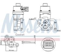 NISSENS 98168 Valvola EGR per FORD,MAZDA,MERCURY,VOLVO