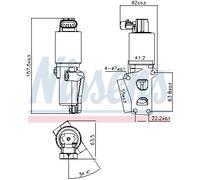 NISSENS 98170 Valvola EGR per OPEL,VAUXHALL
