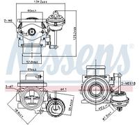 NISSENS 98182 Valvola EGR per VW Golf IV Schrägheck (1J1) POLO (9N) POLO (6N2)