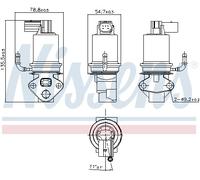 Nissens Valvola EGR 98201 con guarnizioni per Audi, Seat, VW, Skoda