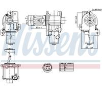 NISSENS 98216 Valvola EGR per AUDI,SKODA,VW
