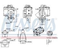 NISSENS 98241 Valvola EGR per RENAULT,SUZUKI