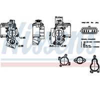 Valvola aria secondaria elettrico 98265 NISSENS per RENAULT NISSAN