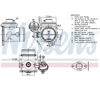 Valvola EGR NISSENS 98301