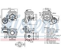 Valvola aria secondaria pneumatico 98303 NISSENS per SKODA VW SEAT