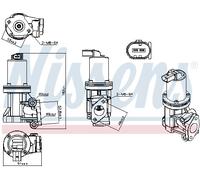 Valvola EGR NISSENS 98307