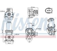 NISSENS 98308 Valvola EGR