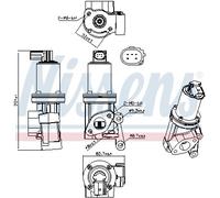 NISSENS 98312 Valvola EGR per HYUNDAI,KIA