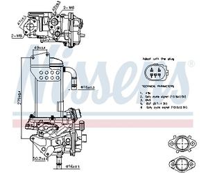 NISSENS 98325 Modulo EGR per AUDI,SEAT
