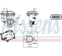Valvola aria secondaria elettrico 98340 NISSENS per SEAT SKODA AUDI VW