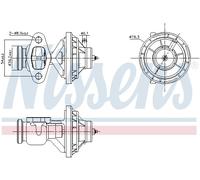 NISSENS 98342 Valvola EGR per SEAT,SKODA,VW
