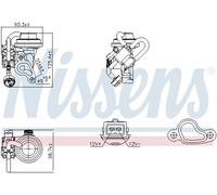 NISSENS 98344 Valvola EGR per MERCEDES-BENZ