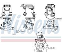 Valvola ricircolo gas scarico-EGR compatibile con LAND ROVER 98350