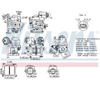 Valvola EGR Ricircolo Gas per Volvo XC60 V40 Hatchback 156 525 526 157 Bw