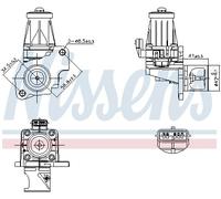 Valvola EGR Ricircolo Gas per Renault Clio IV Ca Mercedes Citan Bh J5