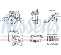 Nissens 98402 Valvola EGR per Mercedes-Benz Renault Nissan Dacia Infiniti