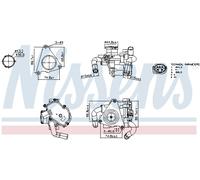 NISSENS 98404 Valvola EGR per AUDI,SEAT,SKODA,VW