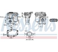Nissens Valvola aria secondaria elettrica 98447 per Toyota Corolla Tre volumi