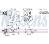 NISSENS 98475 Valvola EGR per OPEL,VAUXHALL