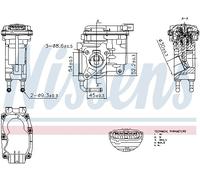 NISSENS 98507 Valvola EGR per TOYOTA
