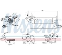 Radiatore, ricircolo gas di scarico NISSENS 989282