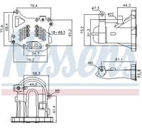NISSENS 989313 Radiatore, Ricircolo gas scarico per CITROËN,DS,FIAT,FORD,PEUGEOT