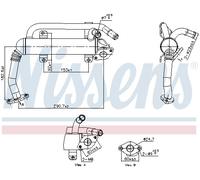 Radiatore, ricircolo gas di scarico NISSENS 989397