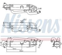 Raffreddatore dei gas di scarico NISSENS 989414