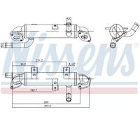 NISSENS 989417 Radiatore, Ricircolo gas scarico per FORD,SEAT,VW