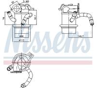 NISSENS 989421 Radiatore EGR