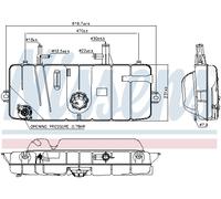 Nissens Serbatoio di espansione 996039 – liquido di raffreddamento, con tappo, per Mercedes-Benz