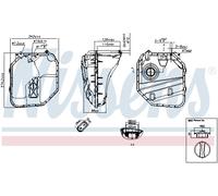 Serbatoio compensazione, Refrigerante Plastica 996154 NISSENS per AUDI VW