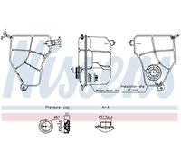 NISSENS 996217 Serbatoio compensazione, Refrigerante per FORD