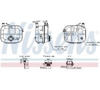 Serbatoio compensazione, Refrigerante Plastica 996243 NISSENS per OPEL ASTRA H