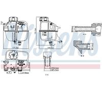 NISSENS 996266 Serbatoio compensazione, Refrigerante per BMW,MINI