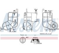 NISSENS 996292 Serbatoio compensazione, Refrigerante per AUDI