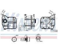 NISSENS 996414 Serbatoio compensazione, Refrigerante per OPEL,VAUXHALL