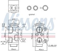 NISSENS 999221 Valvola ad espansione, Climatizzatore per BMW