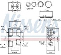 NISSENS 999231 Valvola ad espansione, Climatizzatore per ALPINA,BMW