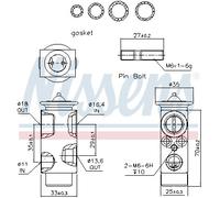 NISSENS 999235 Valvola ad espansione, Climatizzatore per MAYBACH,MERCEDES-BENZ