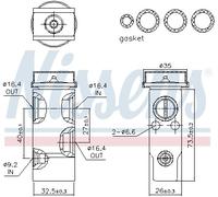 NISSENS 999260 Valvola ad espansione, Climatizzatore per HYUNDAI,KIA