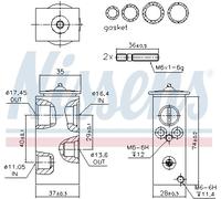 NISSENS 999292 Valvola ad espansione, Climatizzatore per CITROËN,PEUGEOT