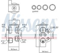 NISSENS 999314 Valvola ad espansione, Climatizzatore per AUDI