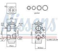 Valvola di espansione, impianto di climatizzazione NISSENS 999317